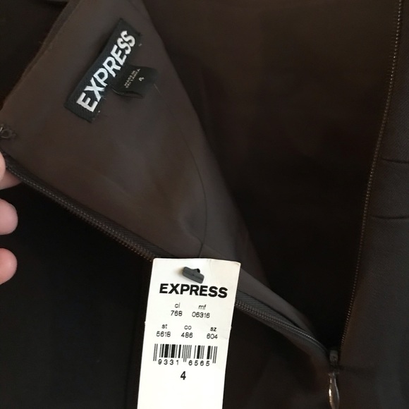 Express Brown Pencil Skirt NWT - Picture 5 of 6